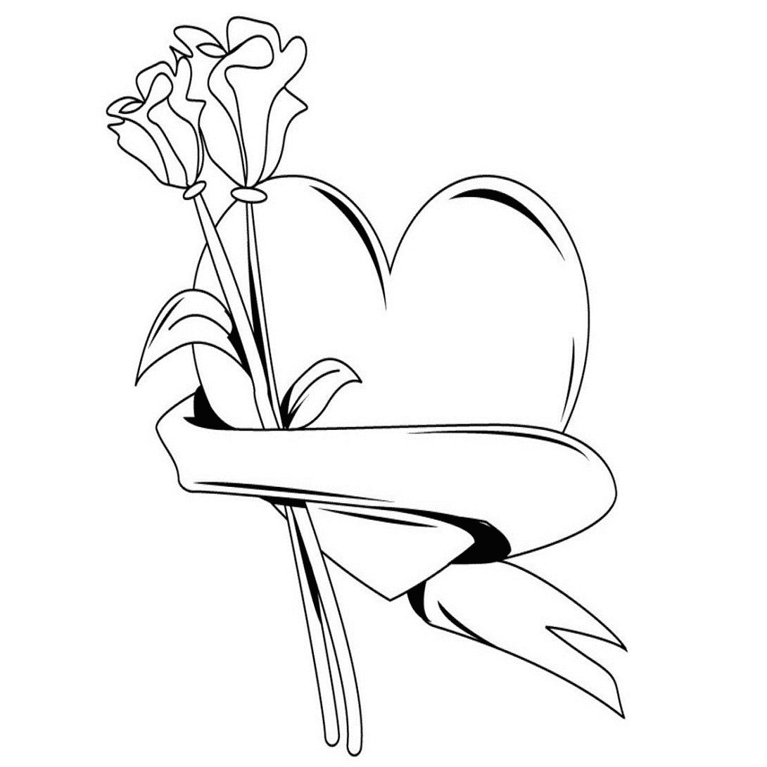 imágenes de amor juvenil dibujo de corazón y rosas